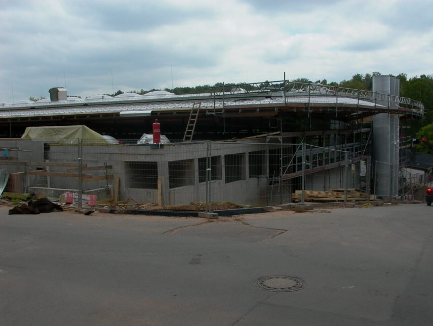Hallenbad St. Ingbert Neubau vom Bad Blau - Rohbau