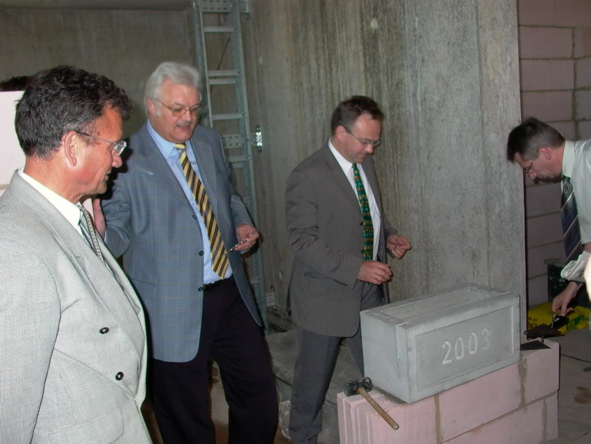 Hallenbad St. Ingbert Neubau vom Bad Blau - Grundsteinlegung